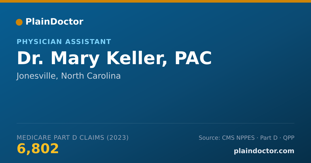Shareable card for Mary Keller, PAC - Physician Assistant, Jonesville, NC