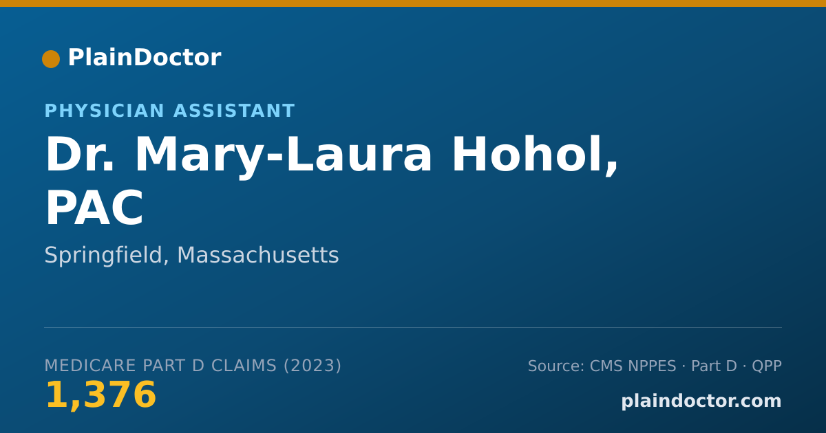 Shareable card for Mary-Laura Hohol, PAC - Physician Assistant, Springfield, MA