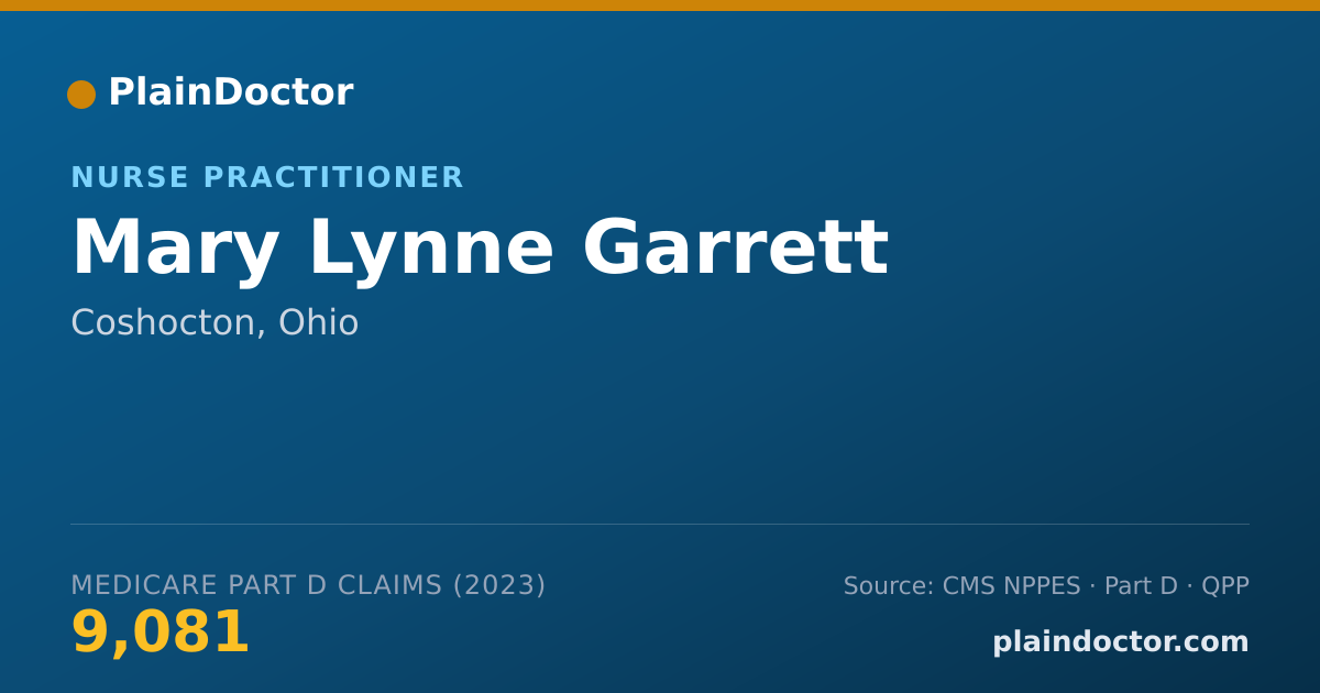 Shareable card for Mary Lynne Garrett - Nurse Practitioner, Coshocton, OH