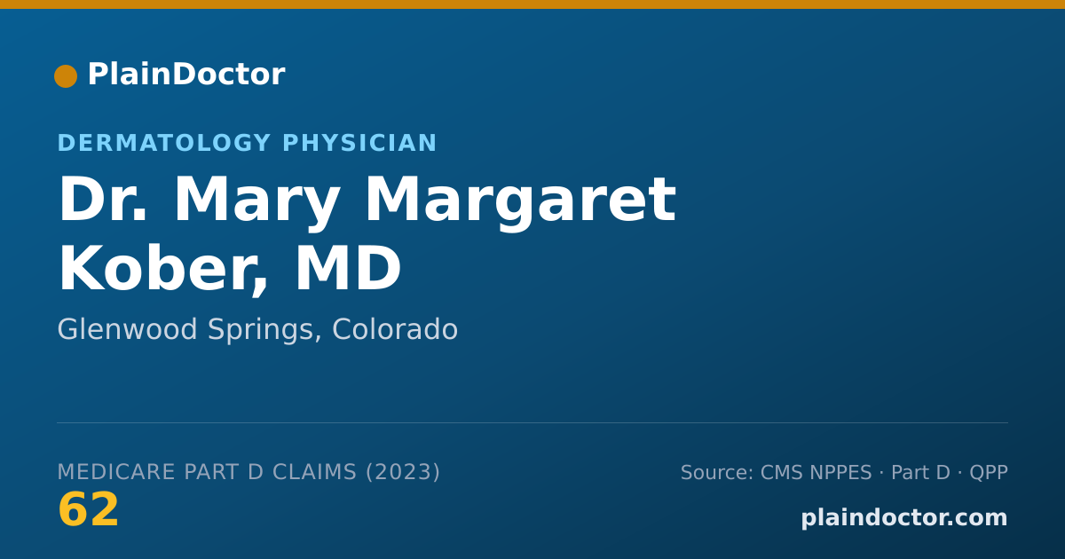 Shareable card for Mary Margaret Kober, MD - Dermatology Physician, Glenwood Springs, CO