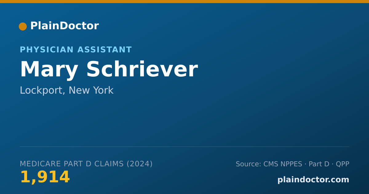 Shareable card for Mary Schriever - Physician Assistant, Lockport, NY