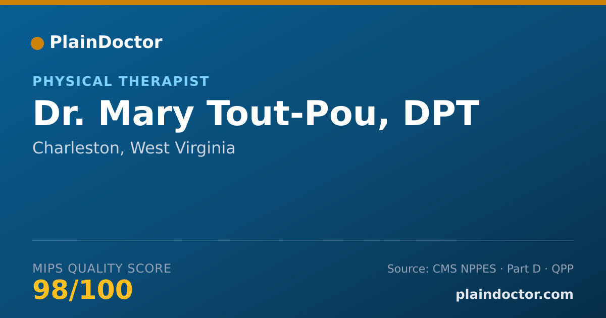 Shareable card for Mary Tout-Pou, DPT - Physical Therapist, Charleston, WV