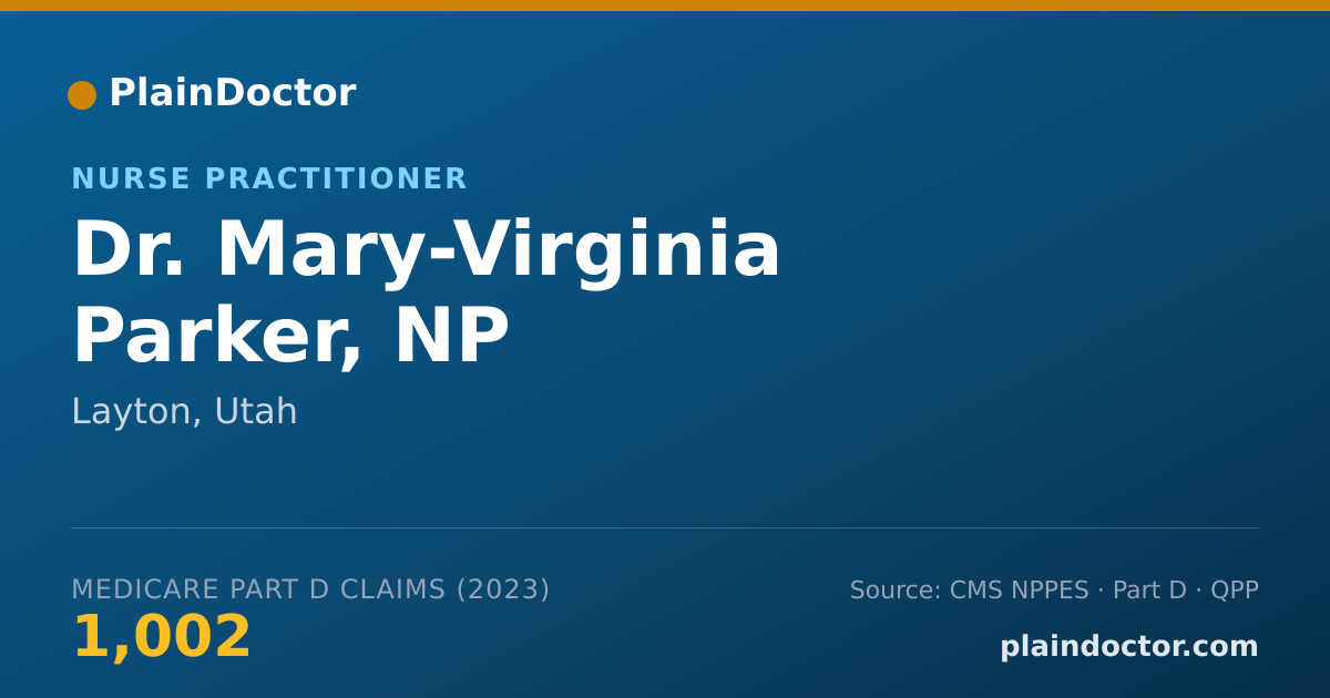 Shareable card for Mary-Virginia Parker, NP - Nurse Practitioner, Layton, UT