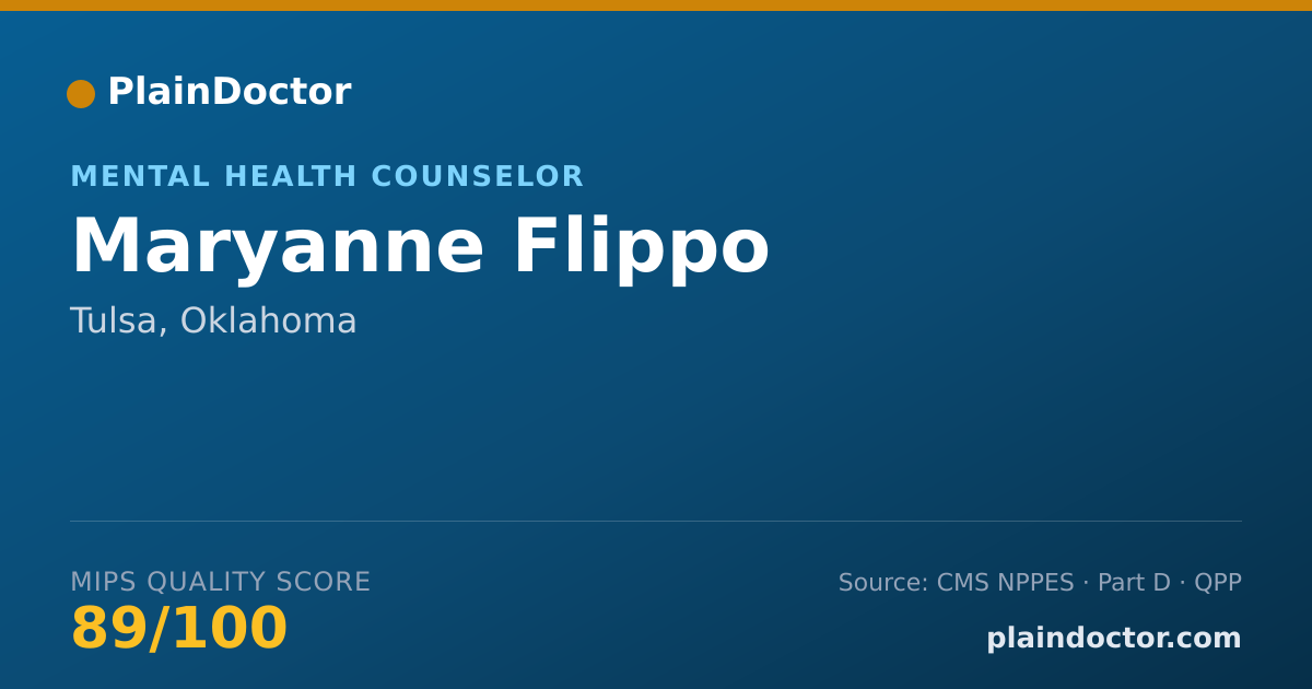 Shareable card for Maryanne Flippo - Mental Health Counselor, Tulsa, OK