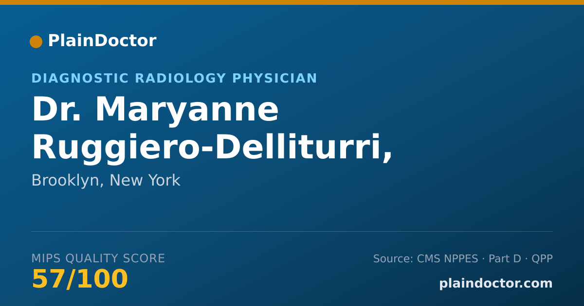Shareable card for Maryanne Ruggiero-Delliturri, MD - Diagnostic Radiology Physician, Brooklyn, NY