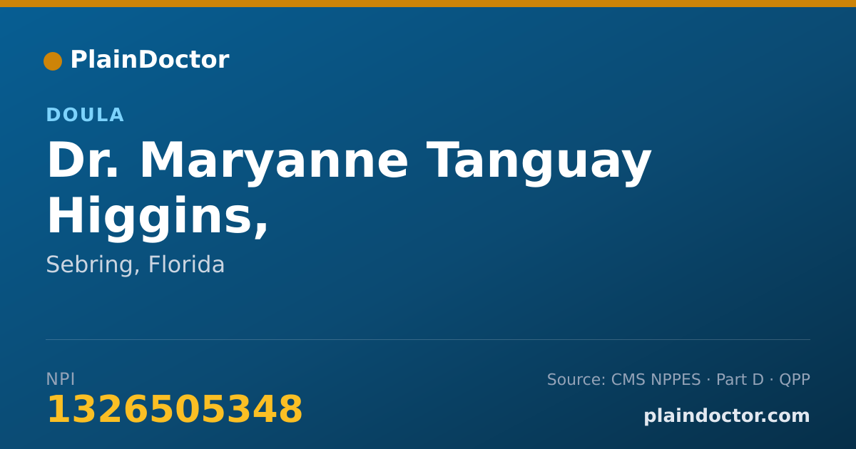 Shareable card for Maryanne Tanguay Higgins, MONTRICE/DOULA IBCLC - Doula, Sebring, FL