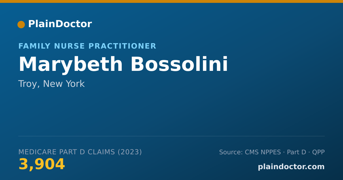 Shareable card for Marybeth Bossolini - Family Nurse Practitioner, Troy, NY
