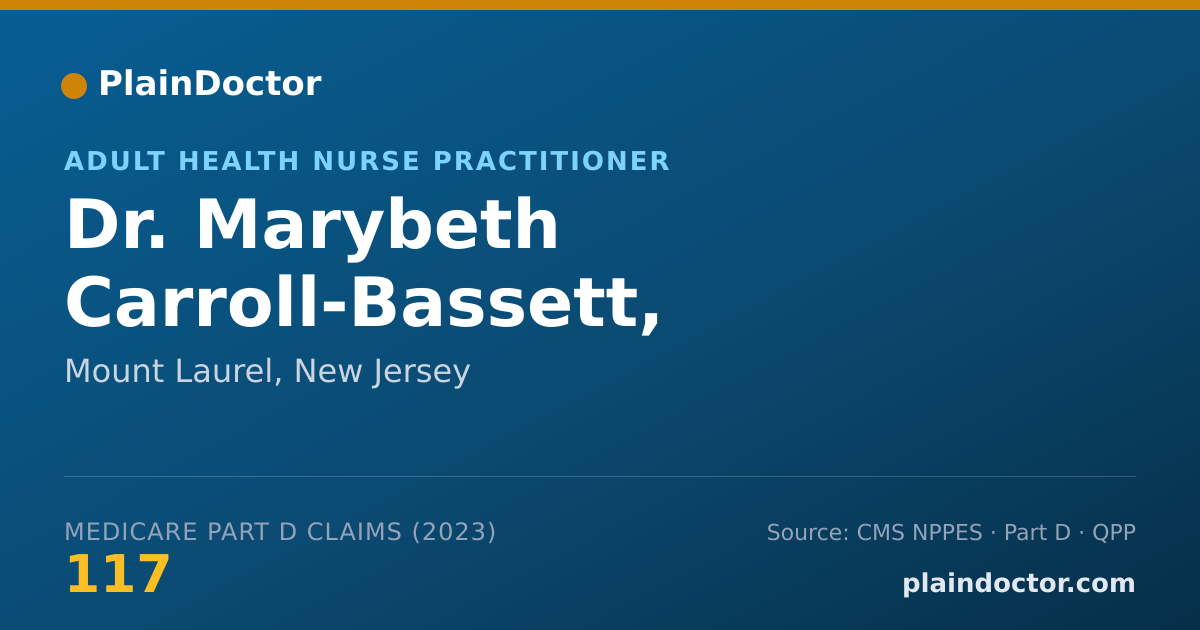 Shareable card for Marybeth Carroll-Bassett, A.P.N. - Adult Health Nurse Practitioner, Mount Laurel, NJ