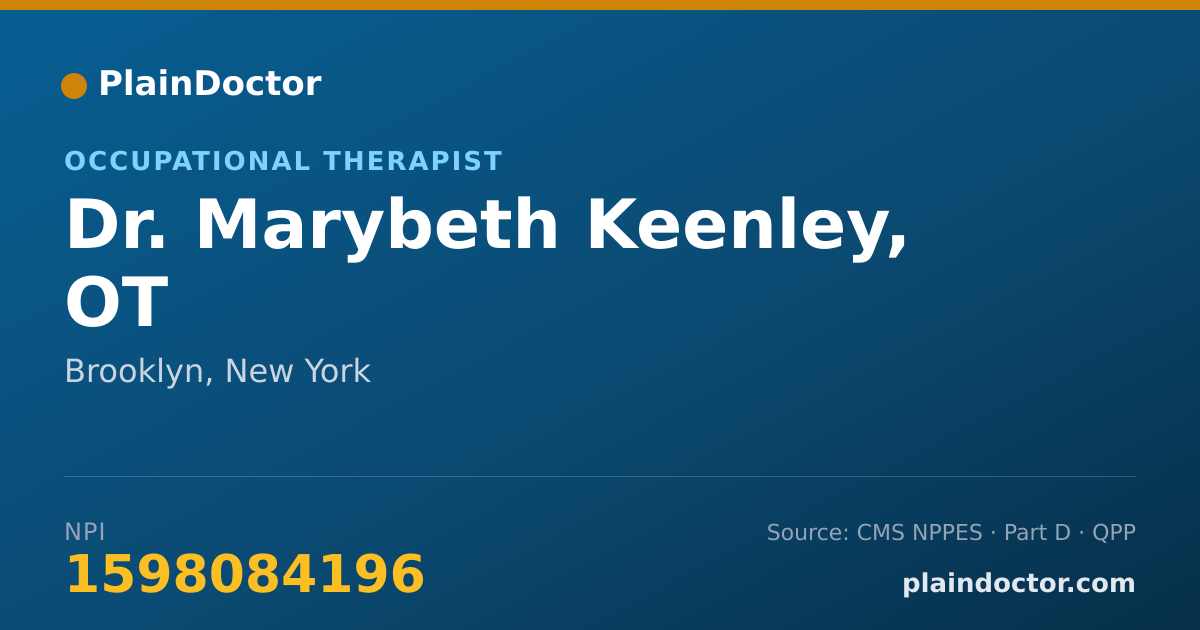 Shareable card for Marybeth Keenley, OT - Occupational Therapist, Brooklyn, NY