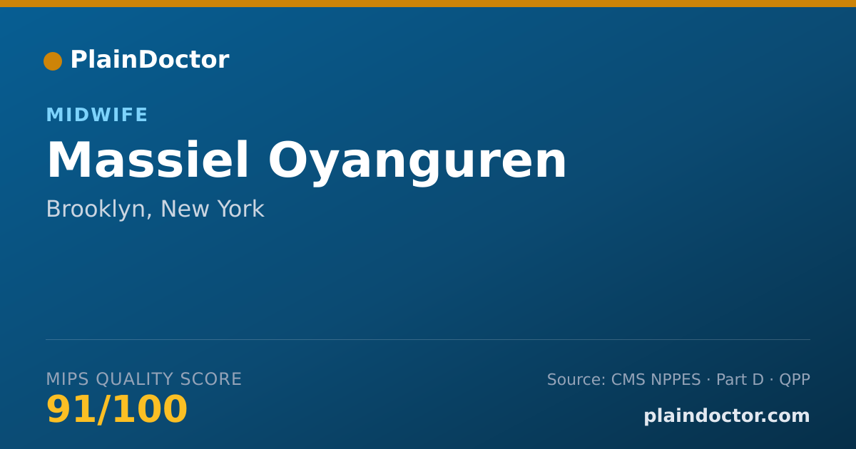 Shareable card for Massiel Oyanguren - Midwife, Brooklyn, NY