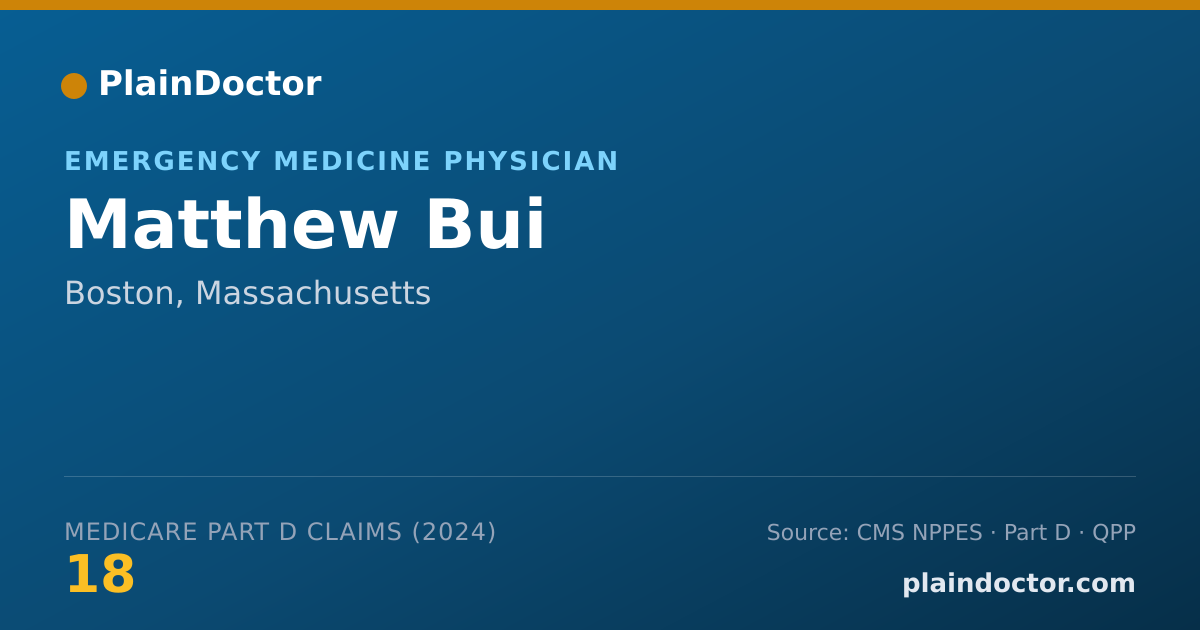 Shareable card for Matthew Bui - Emergency Medicine Physician, Boston, MA