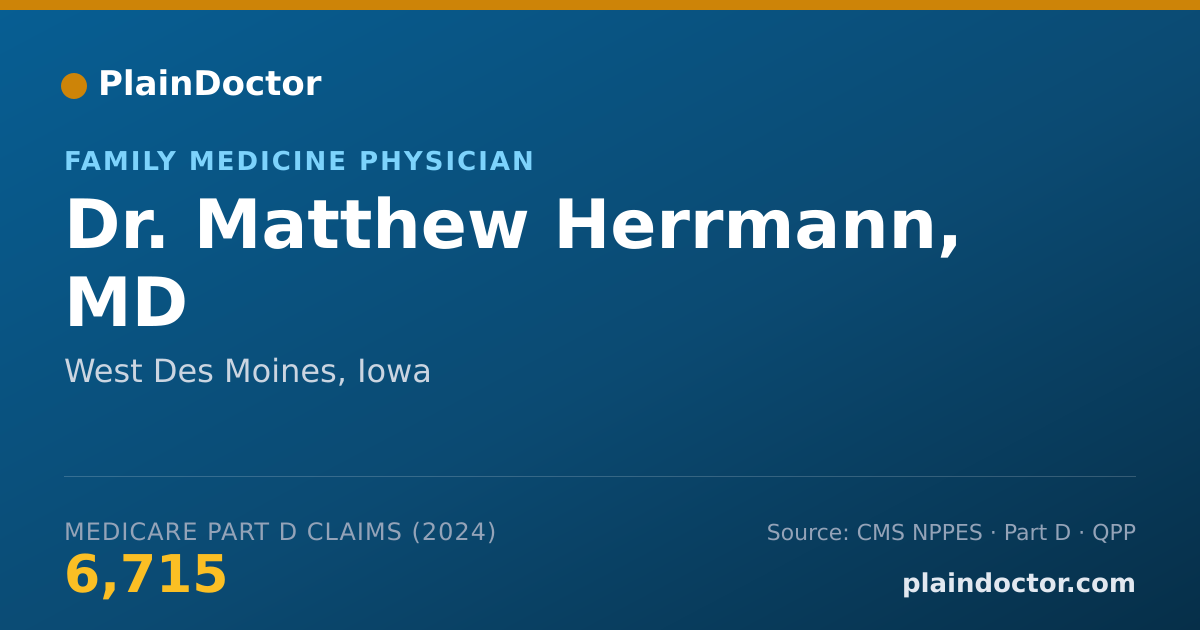 Shareable card for Matthew Herrmann, MD - Family Medicine Physician, West Des Moines, IA