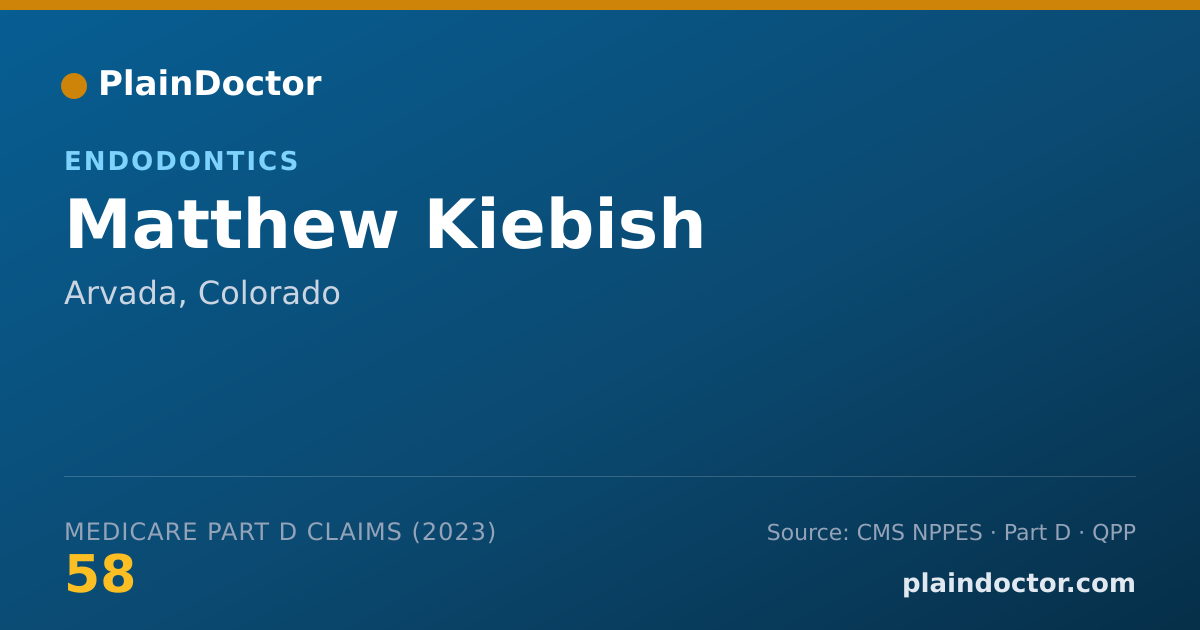 Shareable card for Matthew Kiebish - Endodontics, Arvada, CO