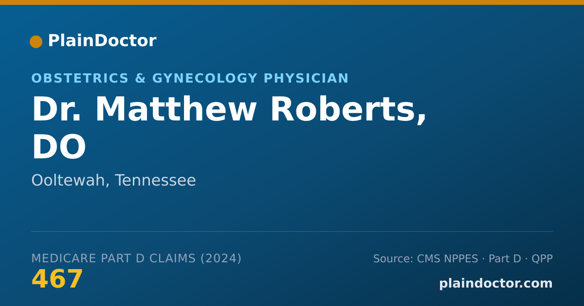 Shareable card for Matthew Roberts, DO - Obstetrics & Gynecology Physician, Ooltewah, TN