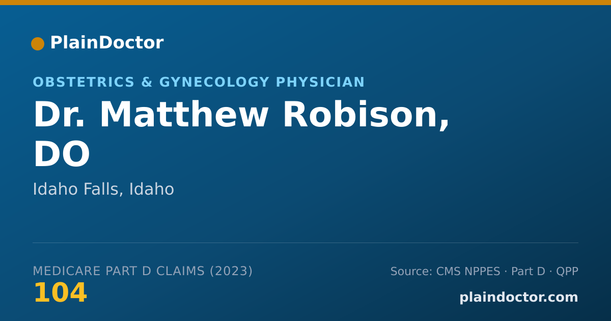 Shareable card for Matthew Robison, DO - Obstetrics & Gynecology Physician, Idaho Falls, ID