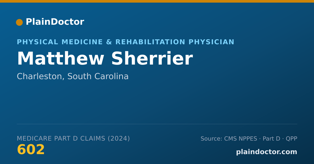 Shareable card for Matthew Sherrier - Student in an Organized Health Care Education/Training Program, Charleston, SC