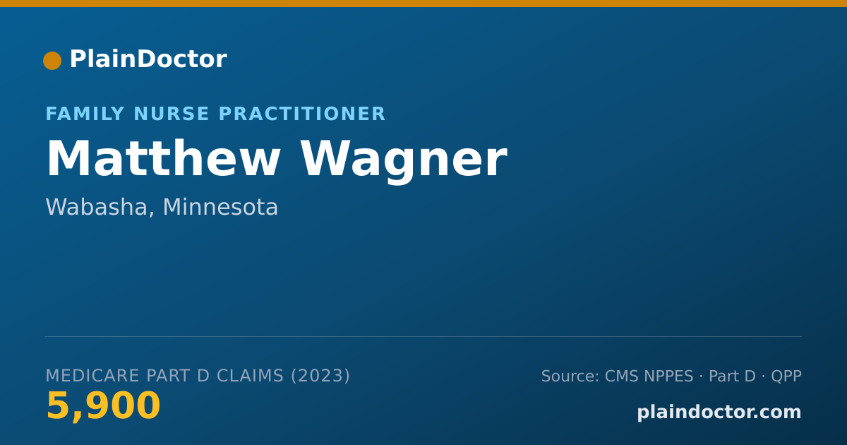 Shareable card for Matthew Wagner - Family Nurse Practitioner, Wabasha, MN