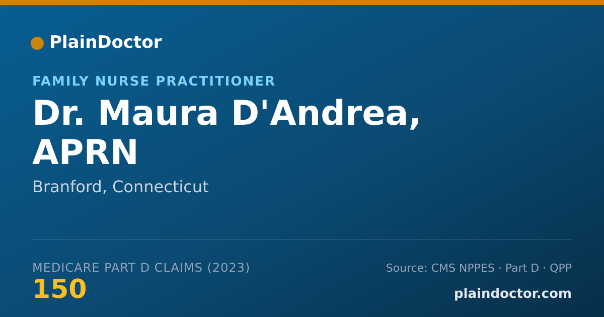 Shareable card for Maura D'Andrea, APRN - Family Nurse Practitioner, Branford, CT