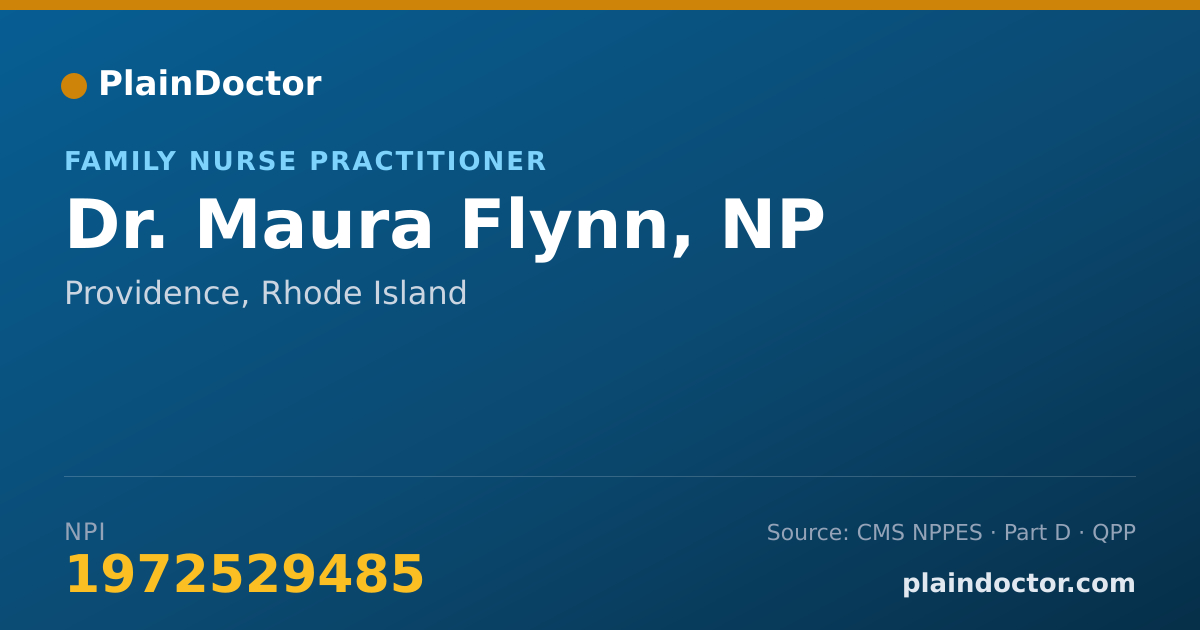 Shareable card for Maura Flynn, NP - Family Nurse Practitioner, Providence, RI