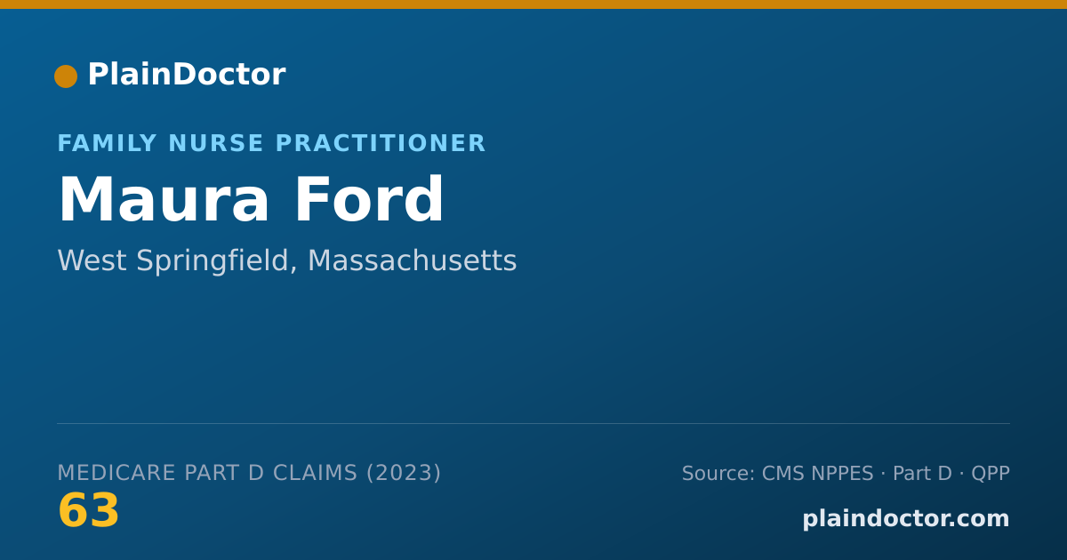 Shareable card for Maura Ford - Family Nurse Practitioner, West Springfield, MA