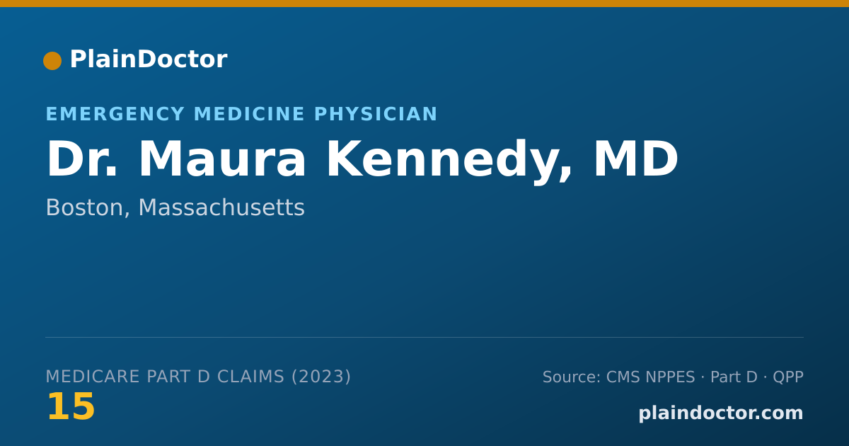 Shareable card for Maura Kennedy, MD - Emergency Medicine Physician, Boston, MA