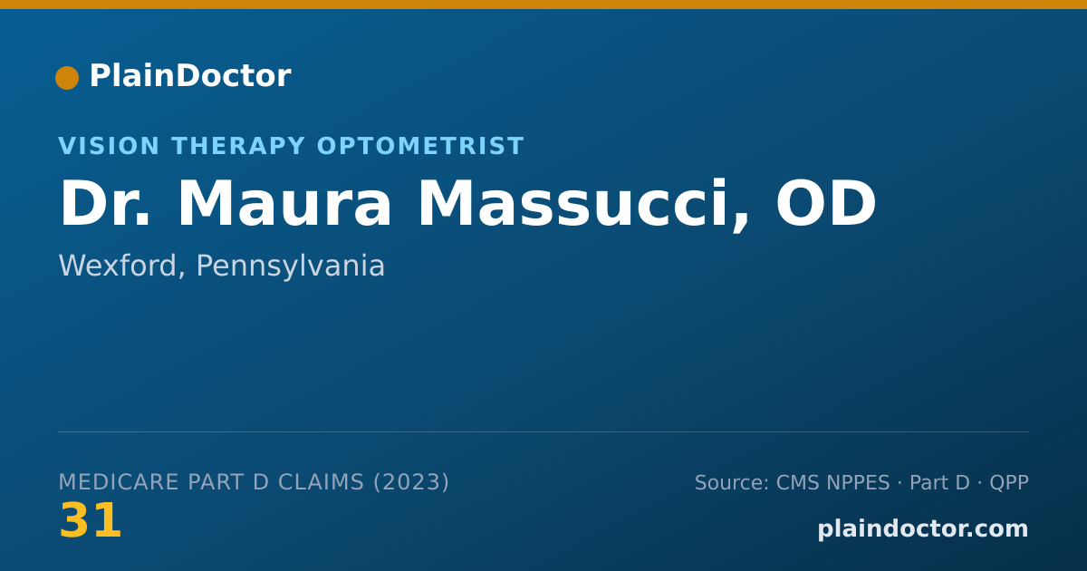Shareable card for Maura Massucci, OD - Vision Therapy Optometrist, Wexford, PA