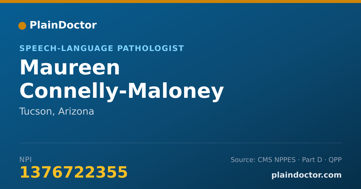Shareable card for Maureen Connelly-Maloney - Speech-Language Pathologist, Tucson, AZ