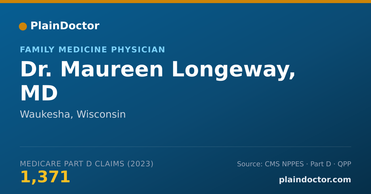 Shareable card for Maureen Longeway, MD - Family Medicine Physician, Waukesha, WI