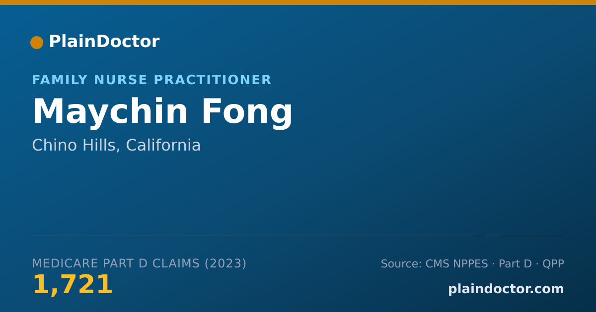 Shareable card for Maychin Fong - Family Nurse Practitioner, Chino Hills, CA