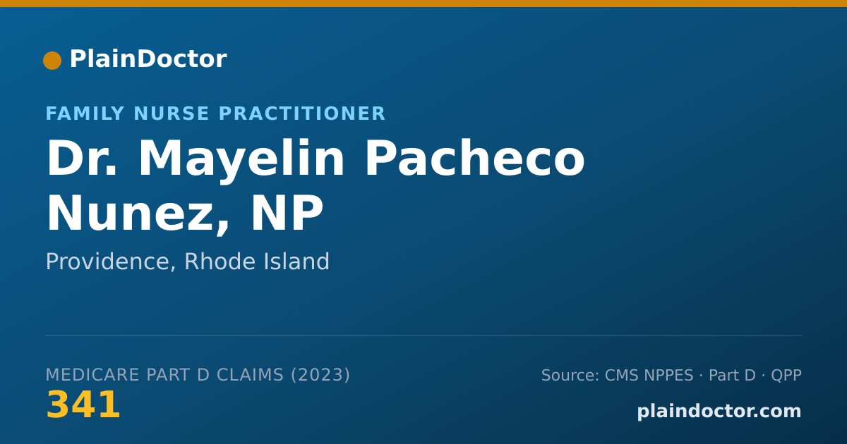 Shareable card for Mayelin Pacheco Nunez, NP - Family Nurse Practitioner, Providence, RI