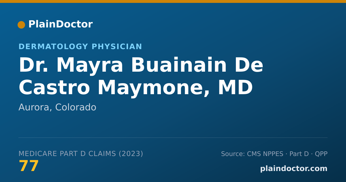Shareable card for Mayra Buainain De Castro Maymone, MD - Dermatology Physician, Aurora, CO