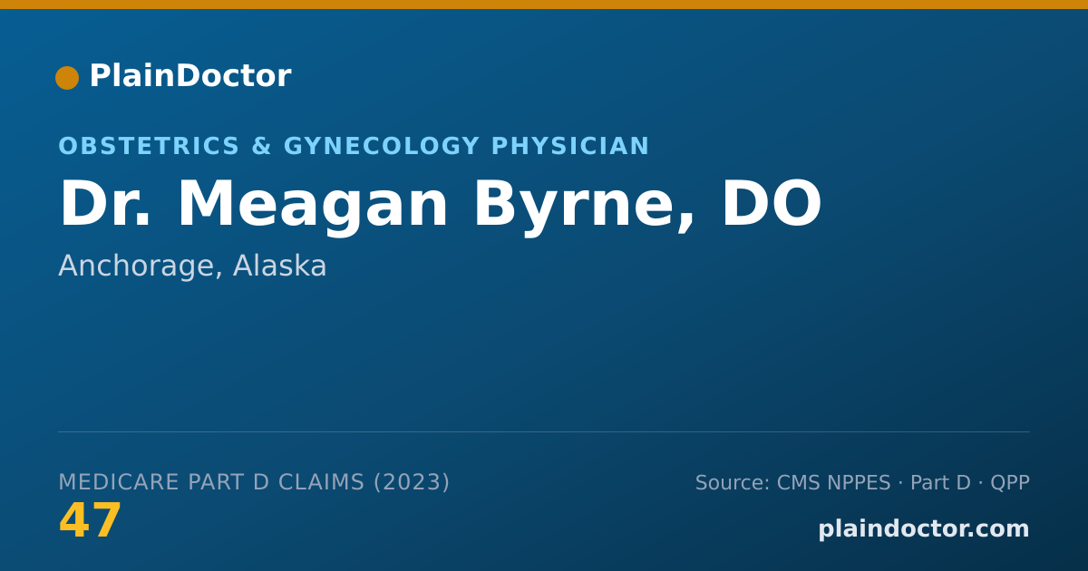 Shareable card for Meagan Byrne, DO - Obstetrics & Gynecology Physician, Anchorage, AK