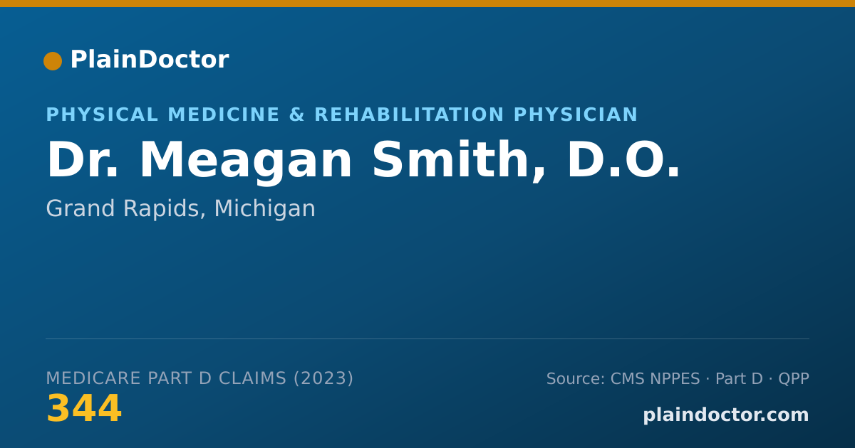Shareable card for Meagan Smith, D.O. - Physical Medicine & Rehabilitation Physician, Grand Rapids, MI