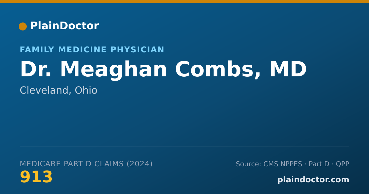 Shareable card for Meaghan Combs, MD - Family Medicine Physician, Cleveland, OH