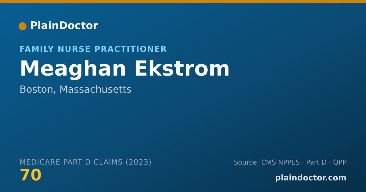 Shareable card for Meaghan Ekstrom - Family Nurse Practitioner, Boston, MA