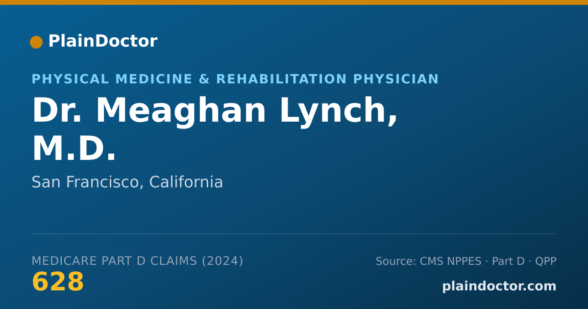 Shareable card for Meaghan Lynch, M.D. - Physical Medicine & Rehabilitation Physician, San Francisco, CA