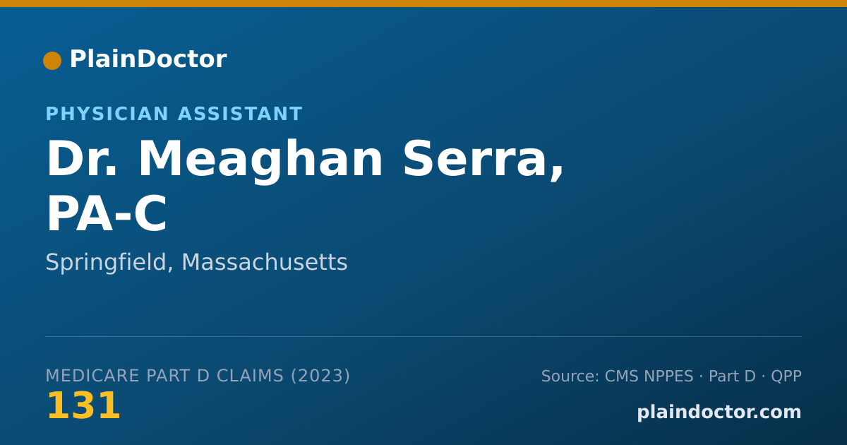 Shareable card for Meaghan Serra, PA-C - Physician Assistant, Springfield, MA