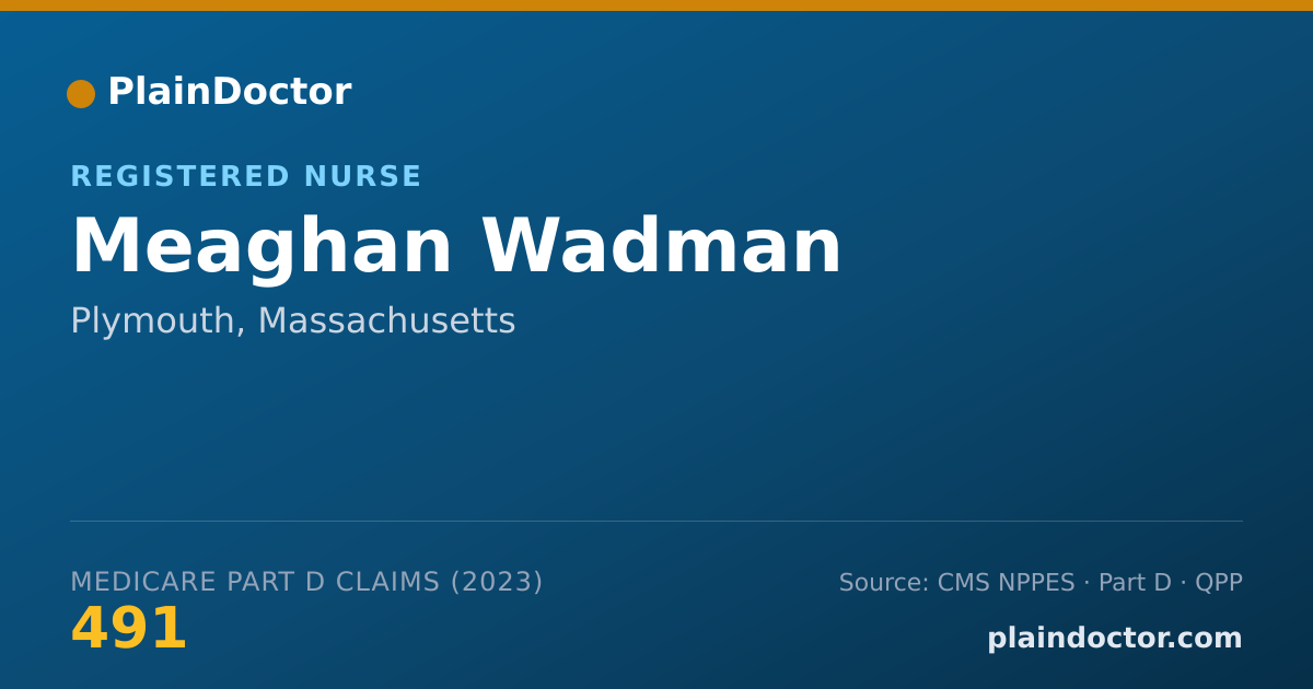Shareable card for Meaghan Wadman - Registered Nurse, Plymouth, MA