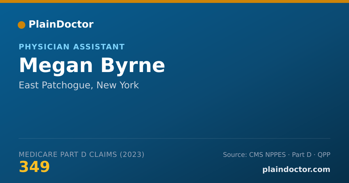 Shareable card for Megan Byrne - Physician Assistant, East Patchogue, NY