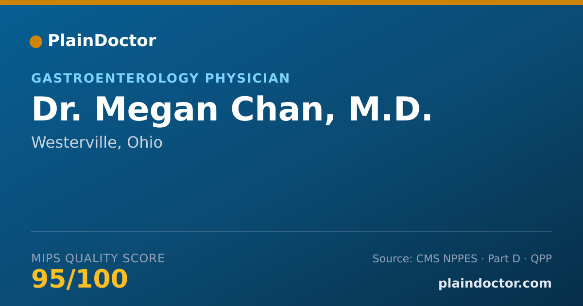 Shareable card for Megan Chan, M.D. - Gastroenterology Physician, Westerville, OH