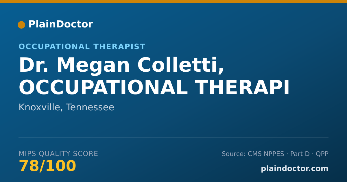 Shareable card for Megan Colletti, OCCUPATIONAL THERAPI - Occupational Therapist, Knoxville, TN