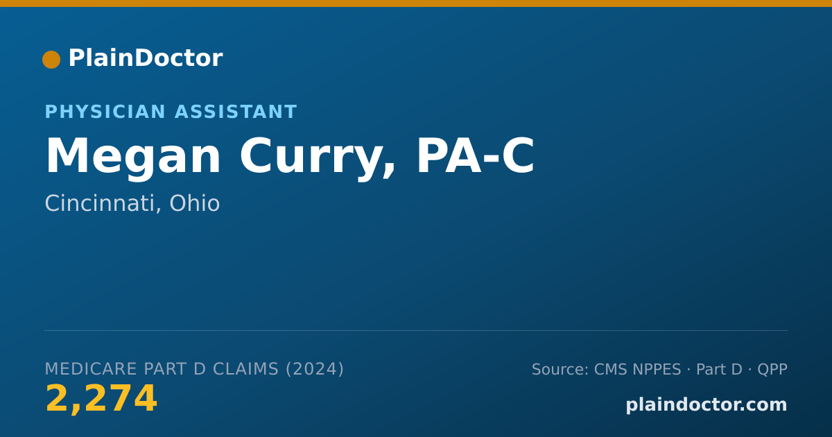 Shareable card for Megan Curry, PA-C - Physician Assistant, Cincinnati, OH