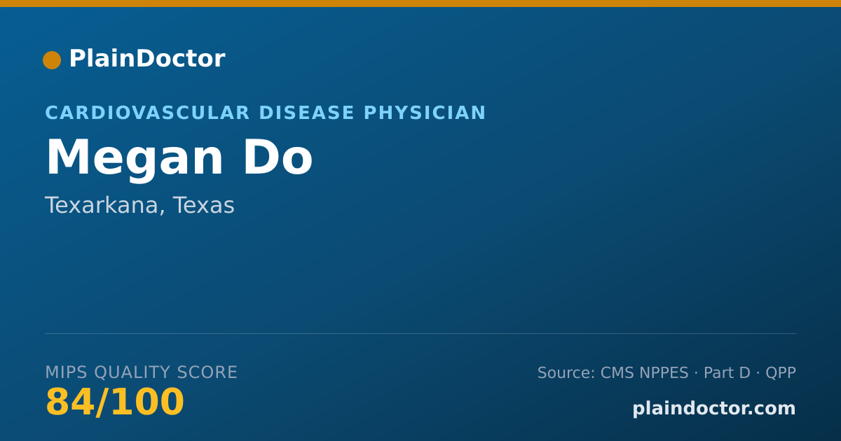 Shareable card for Megan Do - Cardiovascular Disease Physician, Texarkana, TX