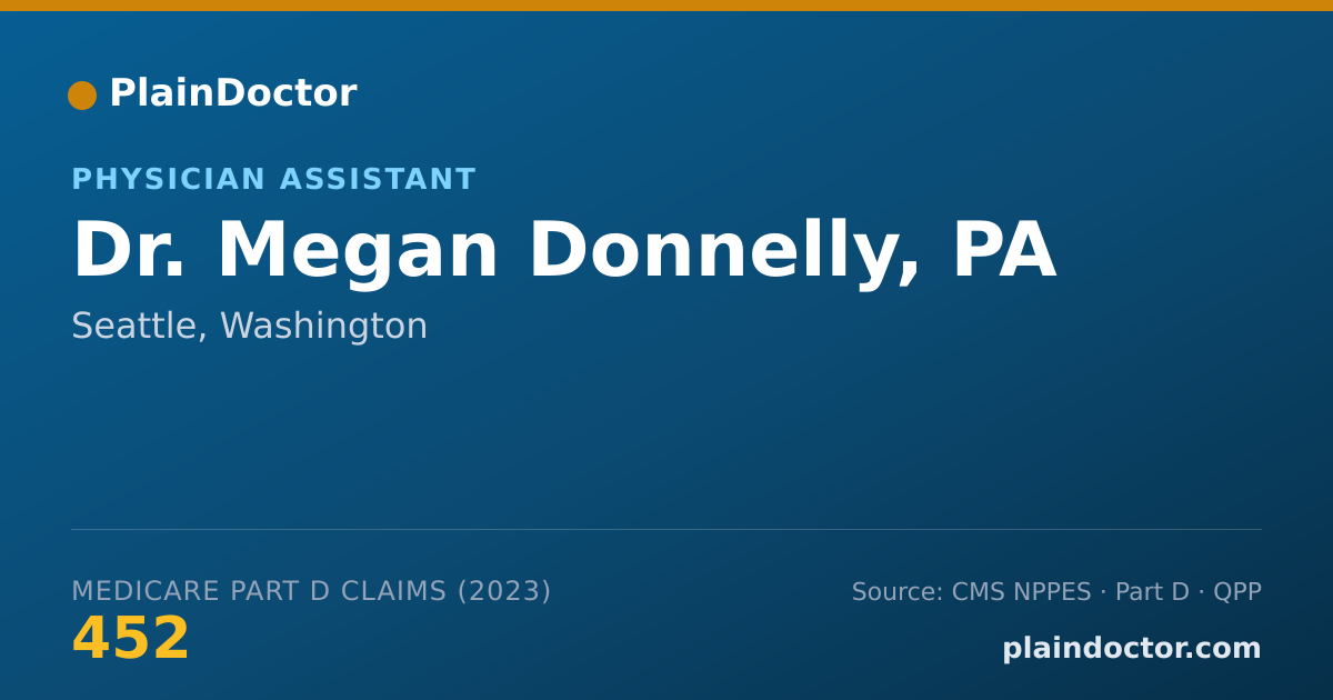 Shareable card for Megan Donnelly, PA - Physician Assistant, Seattle, WA