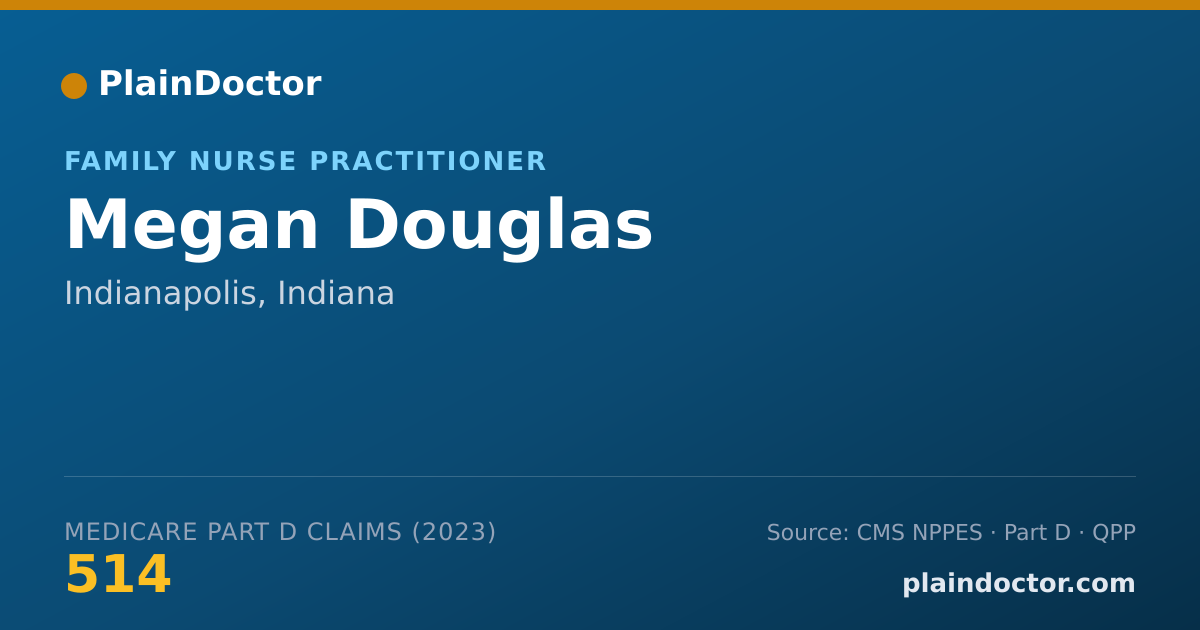 Shareable card for Megan Douglas - Family Nurse Practitioner, Indianapolis, IN