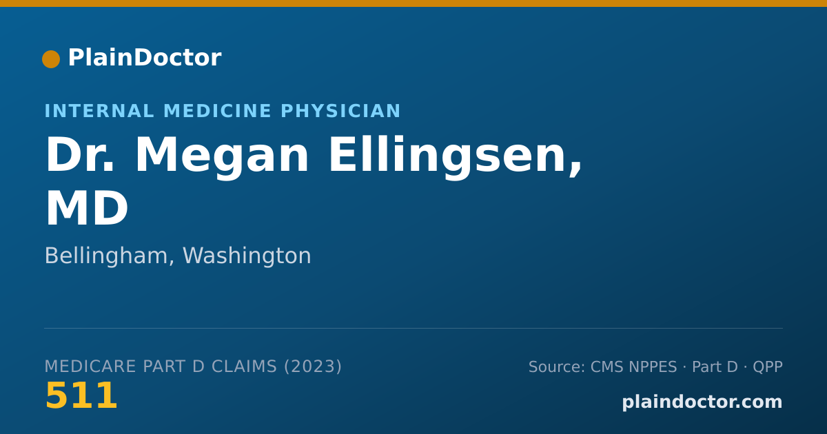 Shareable card for Megan Ellingsen, MD - Internal Medicine Physician, Bellingham, WA