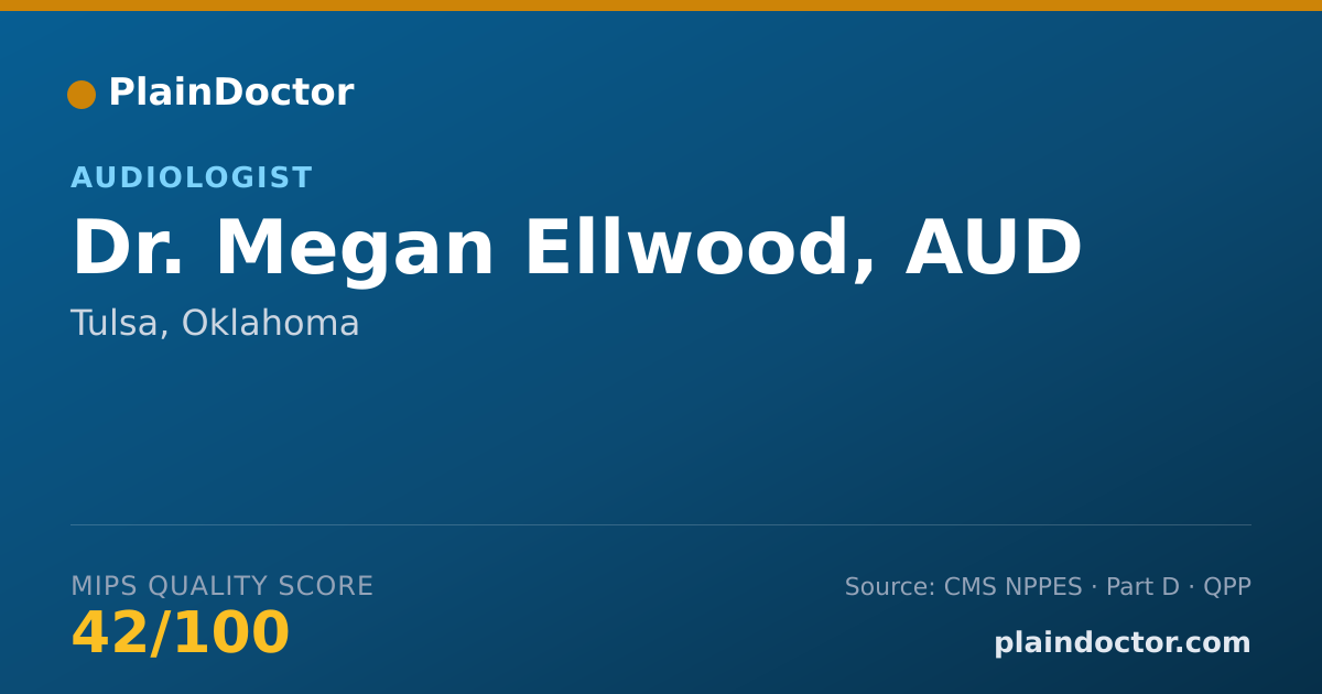 Shareable card for Megan Ellwood, AUD - Audiologist, Tulsa, OK