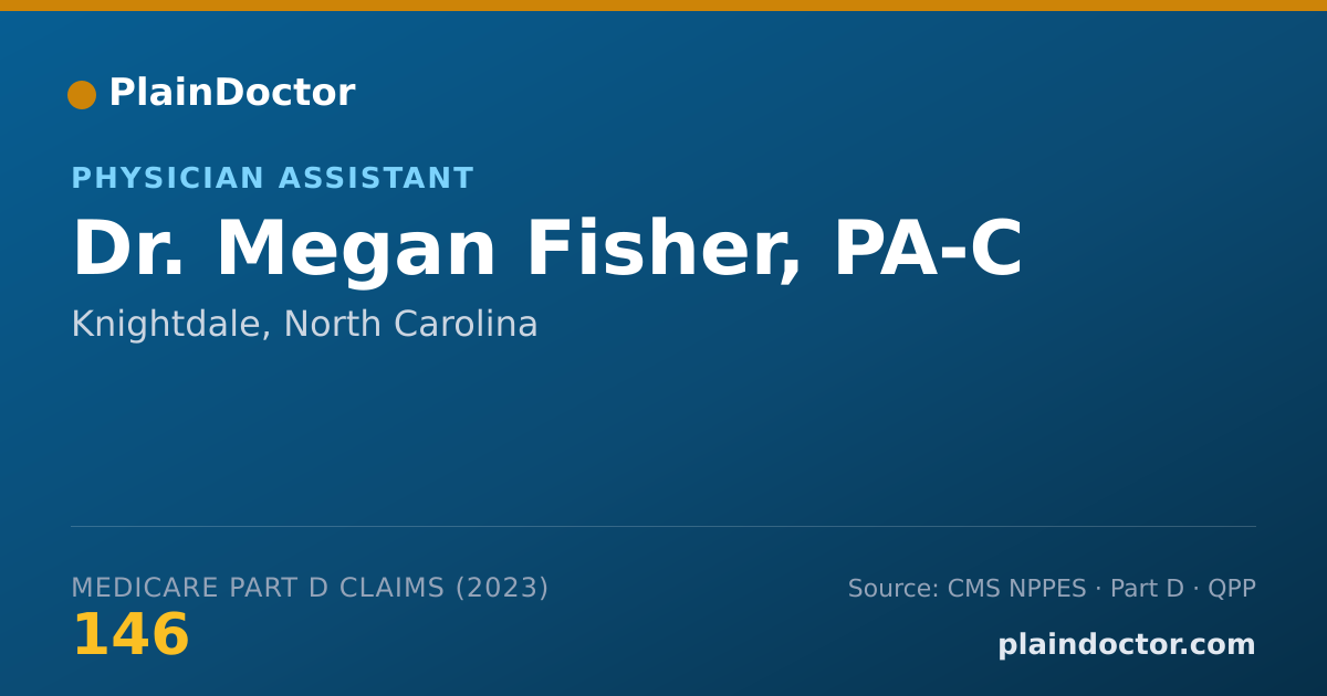 Shareable card for Megan Fisher, PA-C - Physician Assistant, Knightdale, NC