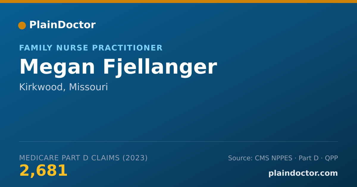 Shareable card for Megan Fjellanger - Family Nurse Practitioner, Kirkwood, MO