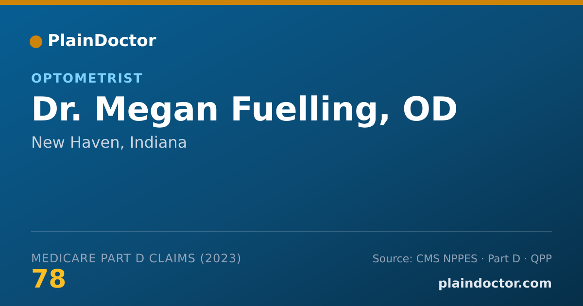 Shareable card for Megan Fuelling, OD - Optometrist, New Haven, IN